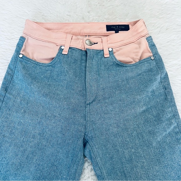 Rag & Bone 2 Tone Stretchy Skinny Jeans size 27 - Picture 1 of 13